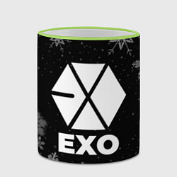 Кружка 3D Снежный Exo, цвет: 3D-светло-зеленый кант — фото 2