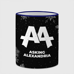 Кружка 3D Снежный Asking Alexandria, цвет: 3D-синий кант — фото 2