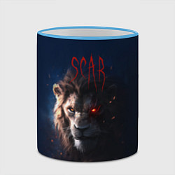 Кружка 3D The Lion King - Scar, цвет: 3D-небесно-голубой кант — фото 2