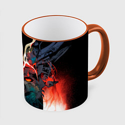 Кружка 3D Batman from hell, цвет: 3D-оранжевый кант