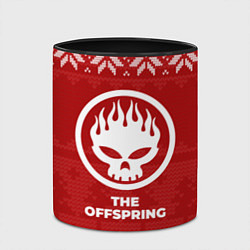 Кружка 3D Новогодний The Offspring, цвет: 3D-белый + черный — фото 2