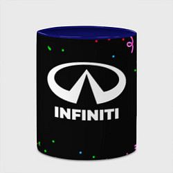 Кружка 3D Infiniti конфети, цвет: 3D-белый + синий — фото 2