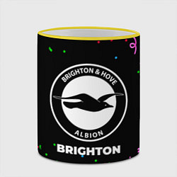 Кружка 3D Brighton конфети, цвет: 3D-желтый кант — фото 2