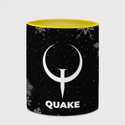 Кружка 3D Снежный Quake, цвет: 3D-белый + желтый — фото 2