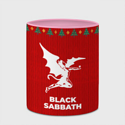 Кружка 3D Black Sabbath new year, цвет: 3D-белый + розовый — фото 2