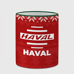 Кружка 3D Новогодний Haval, цвет: 3D-зеленый кант — фото 2