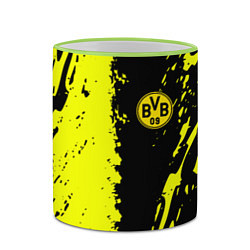 Кружка 3D Borussia краски текстура, цвет: 3D-светло-зеленый кант — фото 2