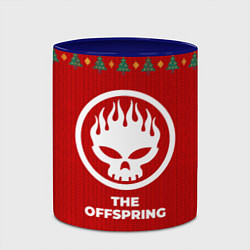 Кружка 3D The Offspring new year, цвет: 3D-белый + синий — фото 2