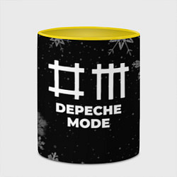 Кружка 3D Снежный Depeche Mode, цвет: 3D-белый + желтый — фото 2