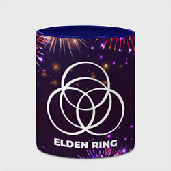 Кружка 3D Праздничный Elden Ring, цвет: 3D-белый + синий — фото 2