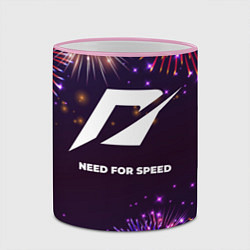 Кружка 3D Праздничный Need for Speed, цвет: 3D-розовый кант — фото 2