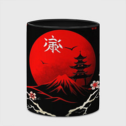 Кружка 3D Japan red black nature, цвет: 3D-белый + черный — фото 2