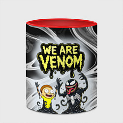 Кружка 3D We are Venom - Morty, цвет: 3D-белый + красный — фото 2