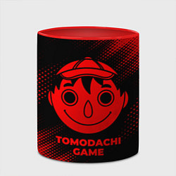 Кружка 3D Tomodachi Game - red gradient, цвет: 3D-белый + красный — фото 2