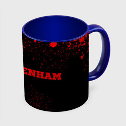 Кружка 3D Tottenham - red gradient по-горизонтали, цвет: 3D-белый + синий