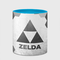 Кружка 3D Zelda - white gradient, цвет: 3D-белый + небесно-голубой — фото 2