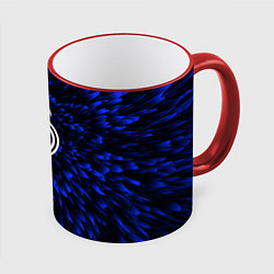 Кружка 3D Real Madrid blue energy, цвет: 3D-красный кант