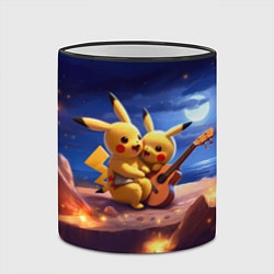 Кружка 3D Пикачу с гитарой, цвет: 3D-черный кант — фото 2