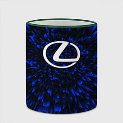 Кружка 3D Lexus blue energy, цвет: 3D-зеленый кант — фото 2