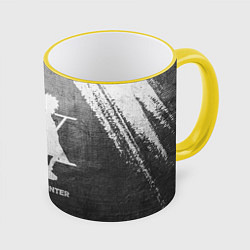 Кружка 3D Hunter x Hunter - grey gradient, цвет: 3D-желтый кант