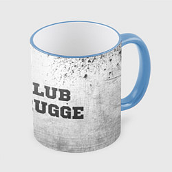 Кружка 3D Club Brugge - white gradient по-горизонтали, цвет: 3D-небесно-голубой кант