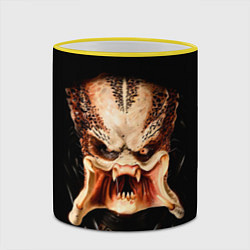 Кружка 3D Predator - хищник, цвет: 3D-желтый кант — фото 2