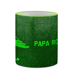 Кружка 3D Papa Roach - green gradient по-горизонтали, цвет: 3D-светло-зеленый кант — фото 2