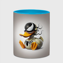 Кружка 3D Venom Duck - ai art fantasy, цвет: 3D-белый + небесно-голубой — фото 2