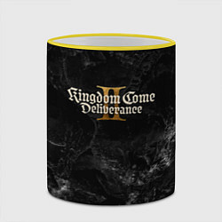 Кружка 3D Kingdom Come Deliverance 2 dark logo, цвет: 3D-желтый кант — фото 2