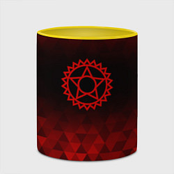 Кружка 3D Black Butler red poly, цвет: 3D-белый + желтый — фото 2
