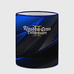 Кружка 3D Kingdom Come Deliverance 2 black blue, цвет: 3D-синий кант — фото 2