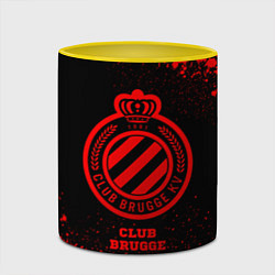 Кружка 3D Club Brugge - red gradient, цвет: 3D-белый + желтый — фото 2