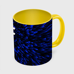 Кружка 3D Tokio Hotel blue energy, цвет: 3D-белый + желтый