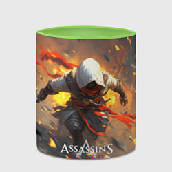 Кружка 3D Assassins Creed, цвет: 3D-белый + светло-зеленый — фото 2