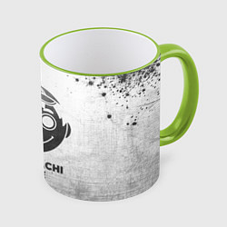 Кружка 3D Tomodachi Game - white gradient, цвет: 3D-светло-зеленый кант