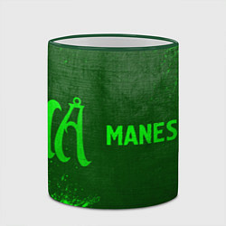 Кружка 3D Maneskin - green gradient по-горизонтали, цвет: 3D-зеленый кант — фото 2