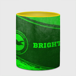 Кружка 3D Brighton - green gradient по-горизонтали, цвет: 3D-белый + желтый — фото 2
