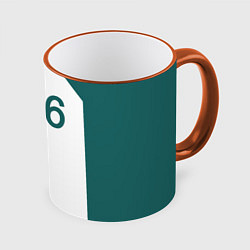 Кружка 3D Форма номер 456, цвет: 3D-оранжевый кант