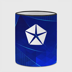 Кружка 3D Jeep blue poly, цвет: 3D-черный кант — фото 2