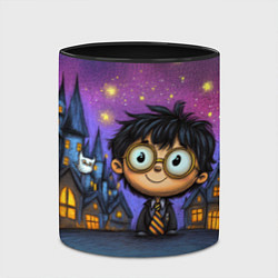 Кружка 3D Гарри Поттер мультяшный, цвет: 3D-белый + черный — фото 2