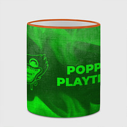 Кружка 3D Poppy Playtime - green gradient по-горизонтали, цвет: 3D-оранжевый кант — фото 2