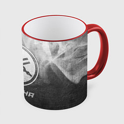 Кружка 3D Yamaha - grey gradient, цвет: 3D-красный кант