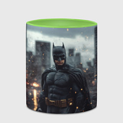 Кружка 3D Бэтмен в искрах, цвет: 3D-белый + светло-зеленый — фото 2