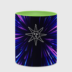 Кружка 3D Dark Souls neon energy, цвет: 3D-белый + светло-зеленый — фото 2