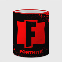Кружка 3D Fortnite - red gradient, цвет: 3D-красный кант — фото 2