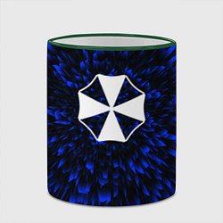 Кружка 3D Resident Evil blue energy, цвет: 3D-зеленый кант — фото 2