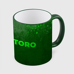 Кружка 3D Totoro - green gradient по-горизонтали, цвет: 3D-зеленый кант