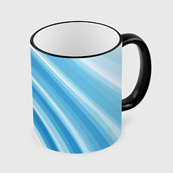 Кружка 3D Акварель, цвет: 3D-черный кант