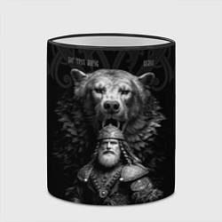 Кружка 3D Велес славянский - бог богатырь, цвет: 3D-черный кант — фото 2