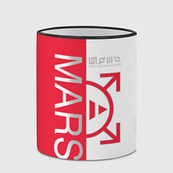 Кружка 3D 30 Seconds to Mars poster, цвет: 3D-черный кант — фото 2